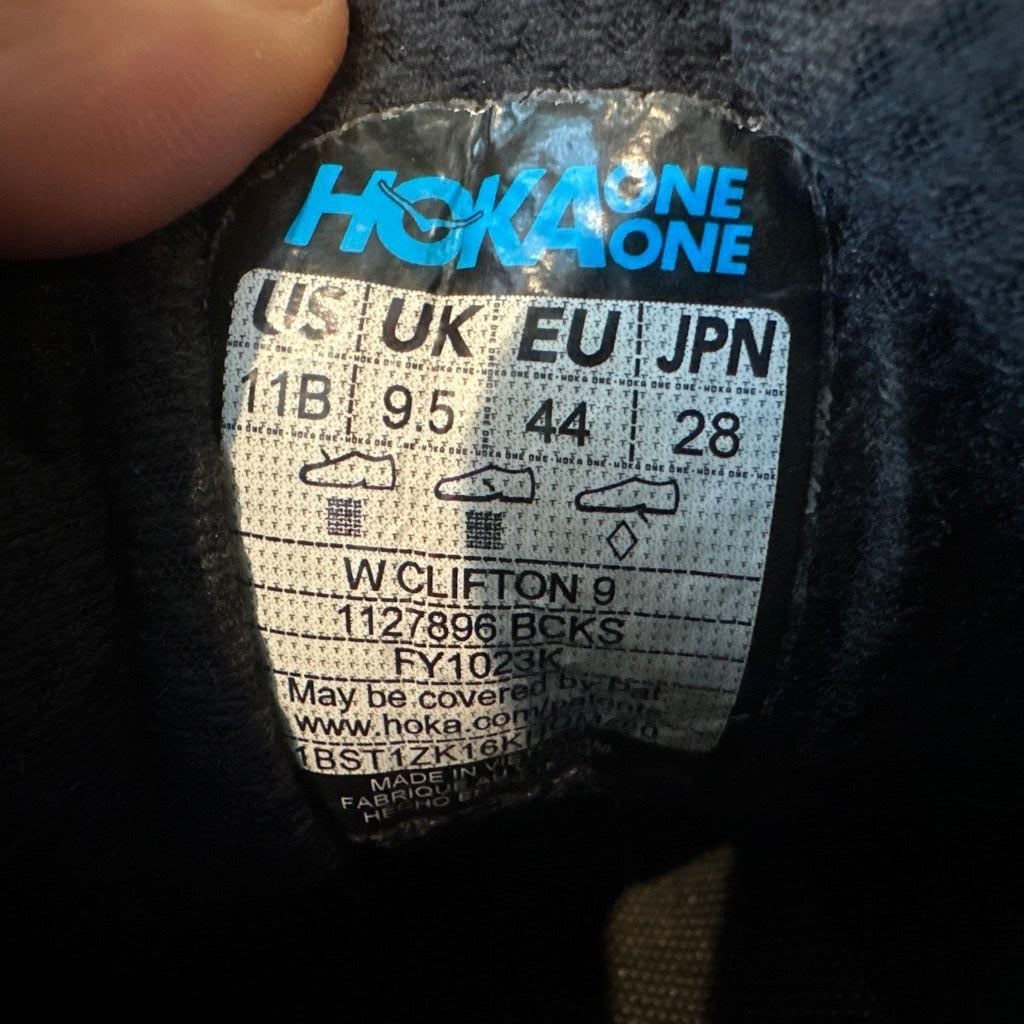 Hoka One One Clifton 9 Blue Running Shoes Size 11 Womens 8