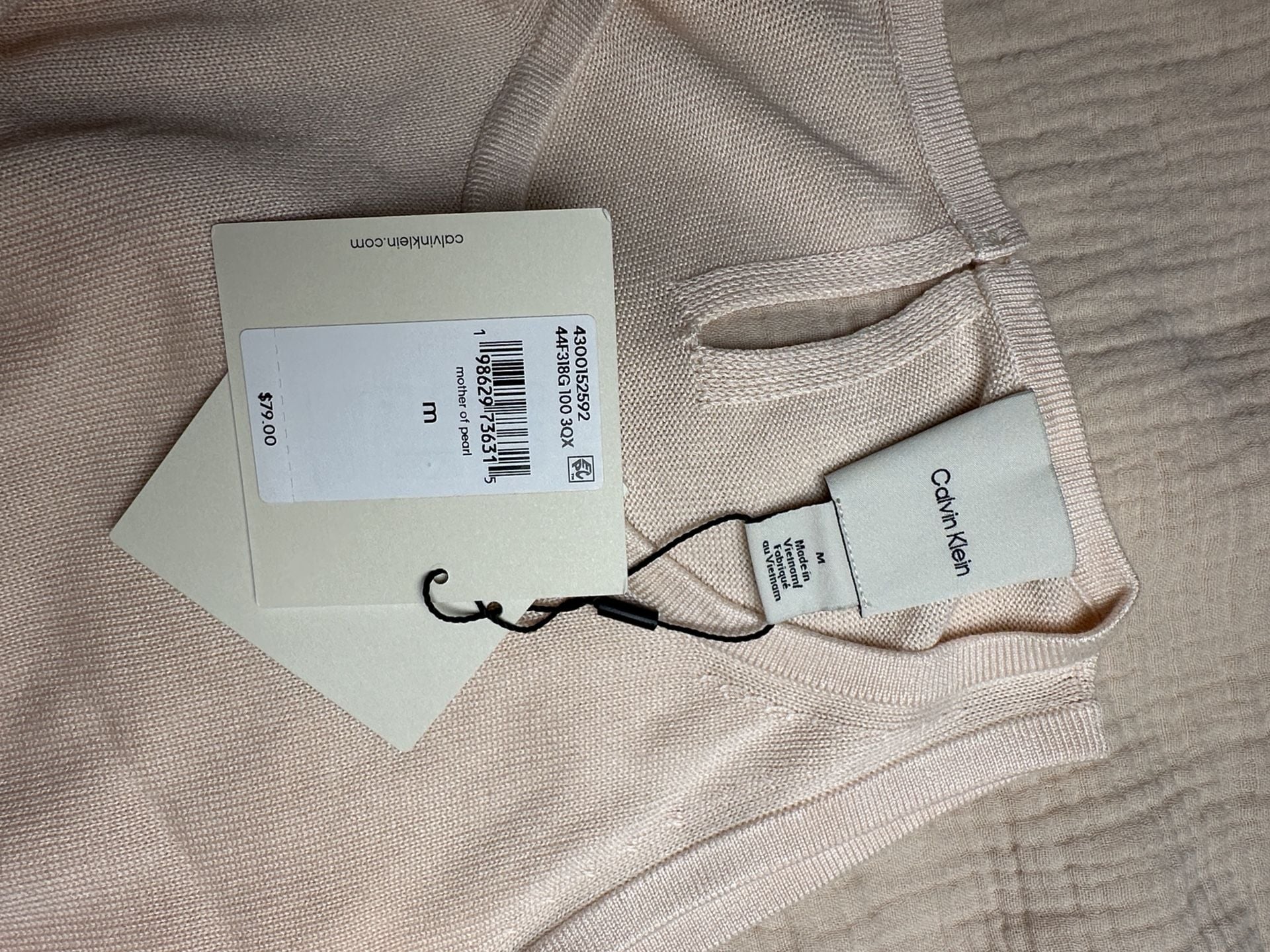 Calvin Klein Size M Women's Viscose Sleeveless Crewneck Tank Top 4