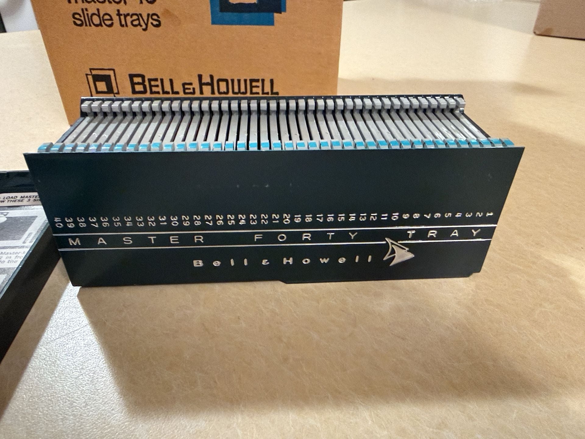 Bell & Howell Master 40 Slide Trays Box Set of 6 2