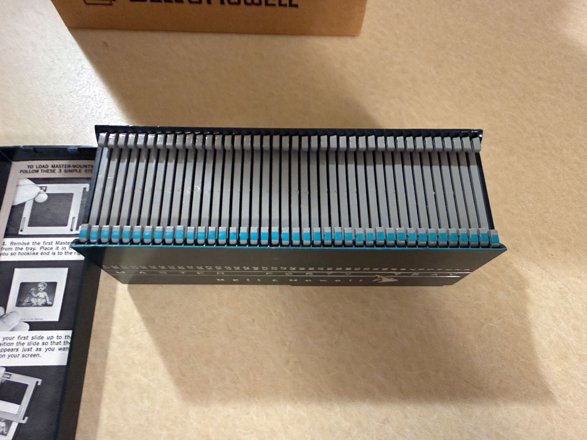 Bell & Howell Master 40 Slide Trays Box Set of 6 3