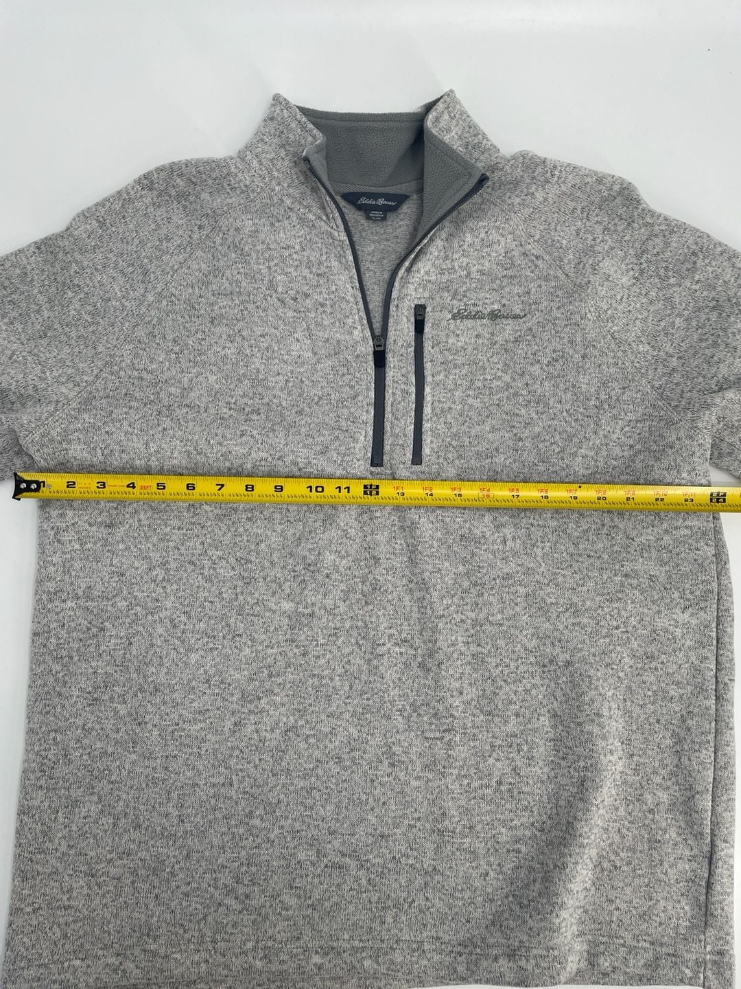 Eddie Bauer Fleece 1/2 Zip Pullover Size XL Grey 8