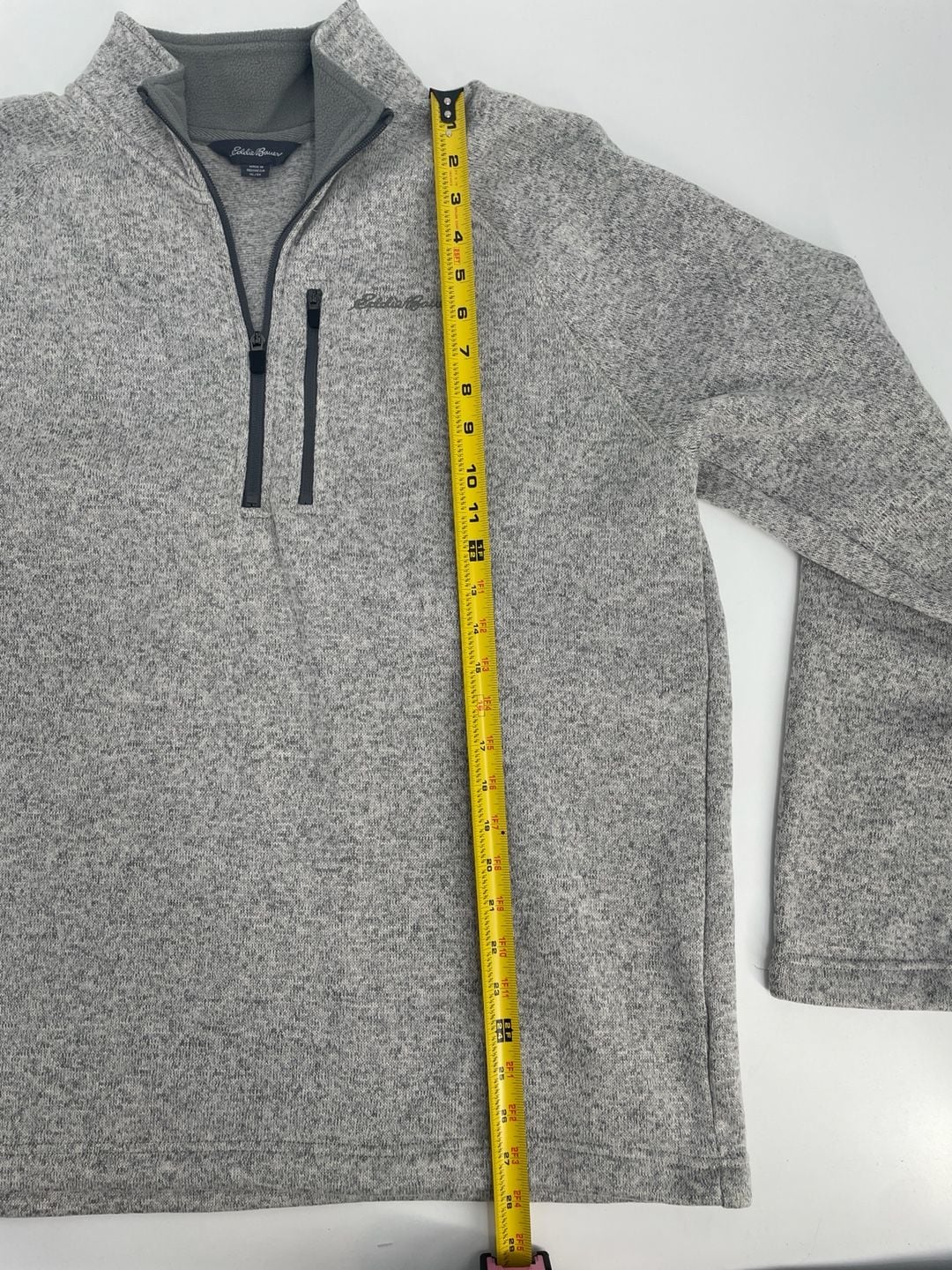 Eddie Bauer Fleece 1/2 Zip Pullover Size XL Grey 9