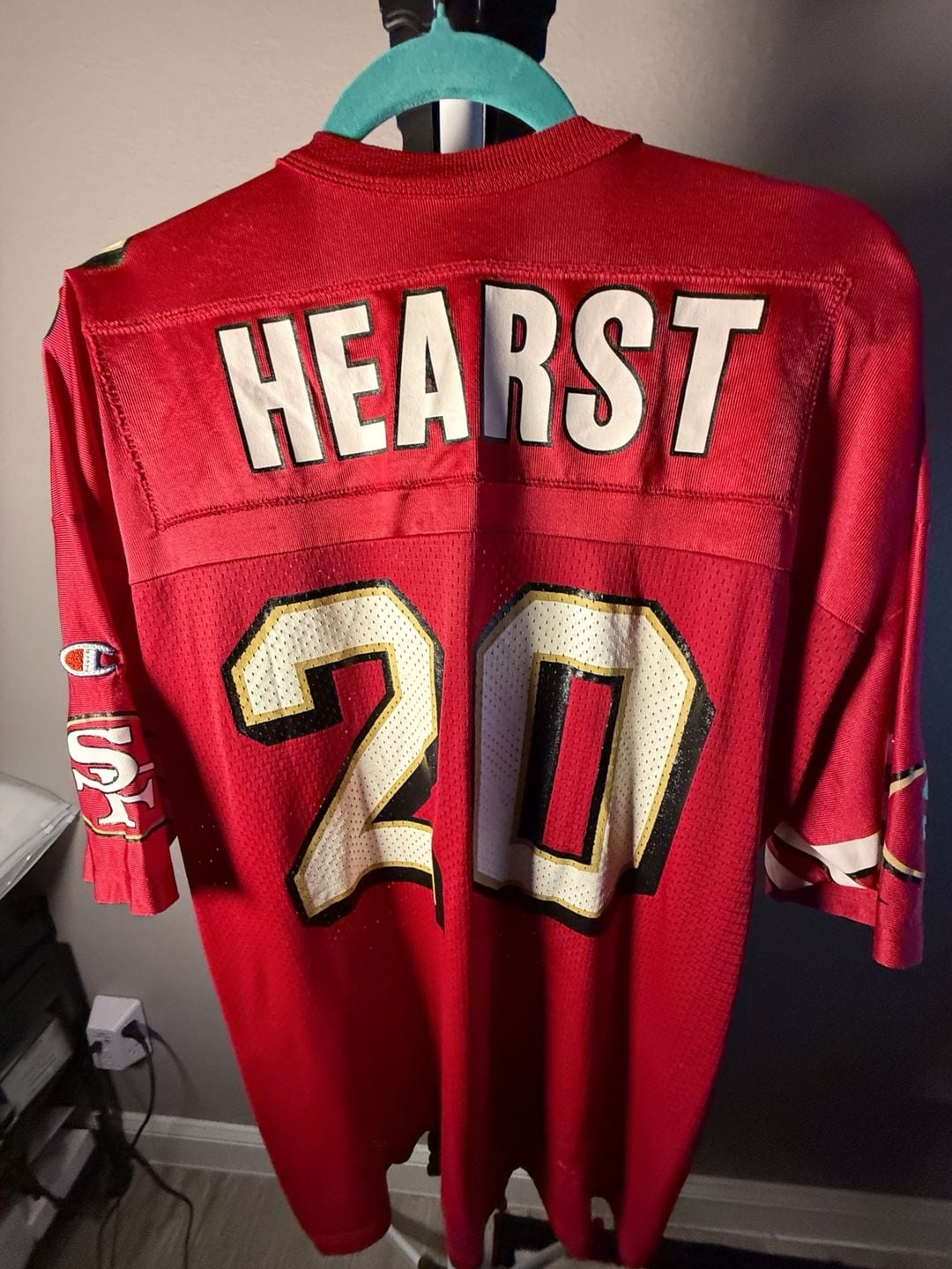 Champion San Francisco 49ers Garrison Hearst 20 Jersey XL Red 10