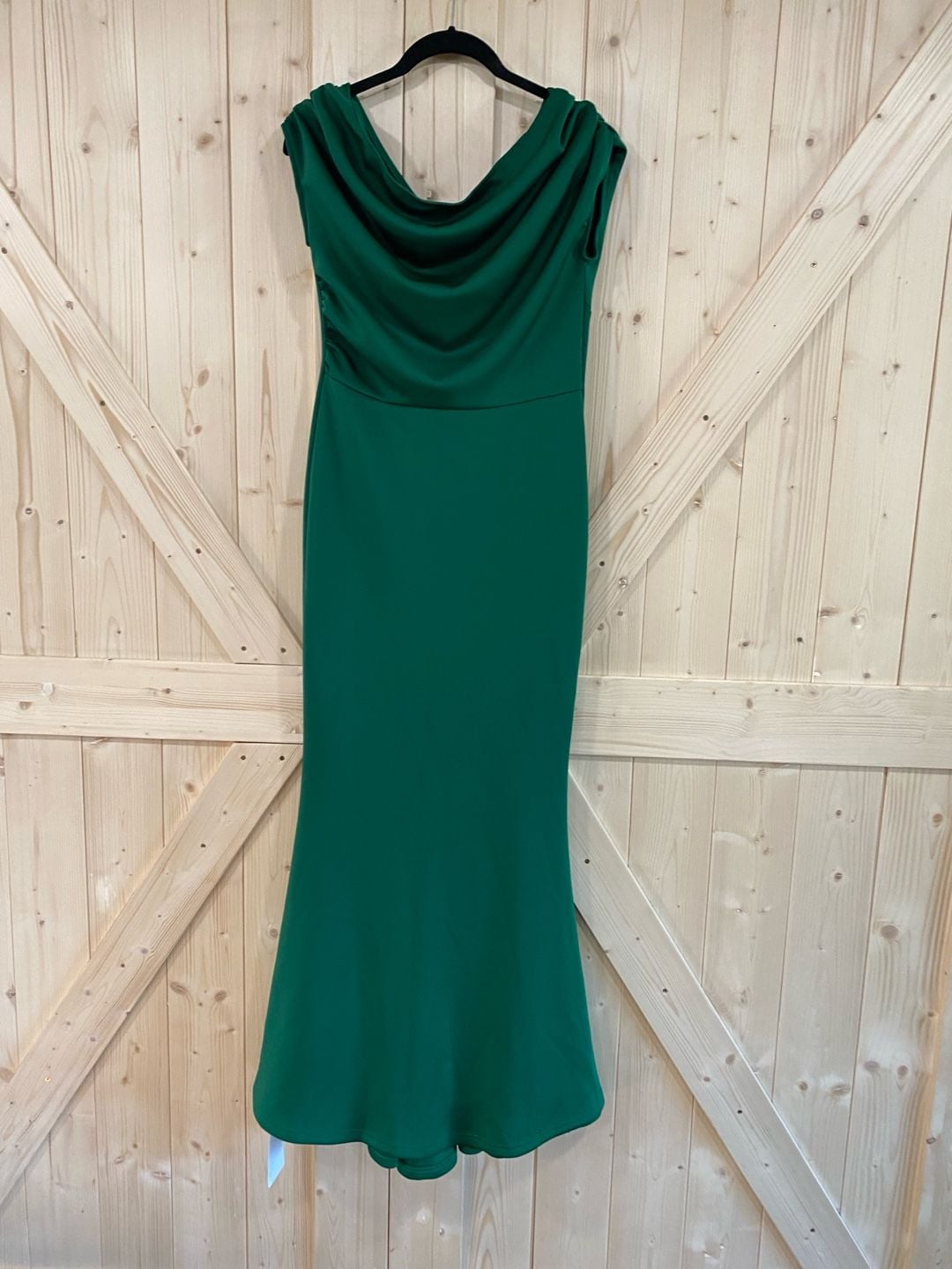 NWT OYS Green Cowl Neck Maxi Dress size medium 2