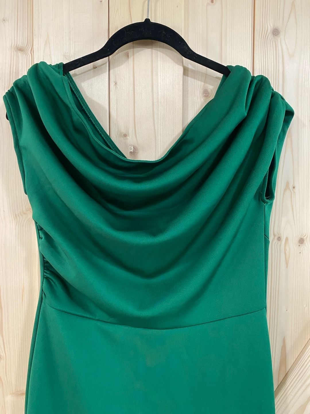 NWT OYS Green Cowl Neck Maxi Dress size medium 6