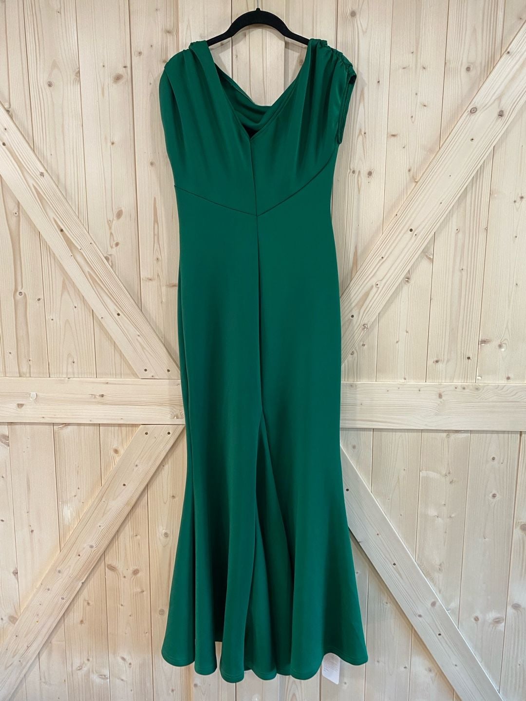 NWT OYS Green Cowl Neck Maxi Dress size medium 9