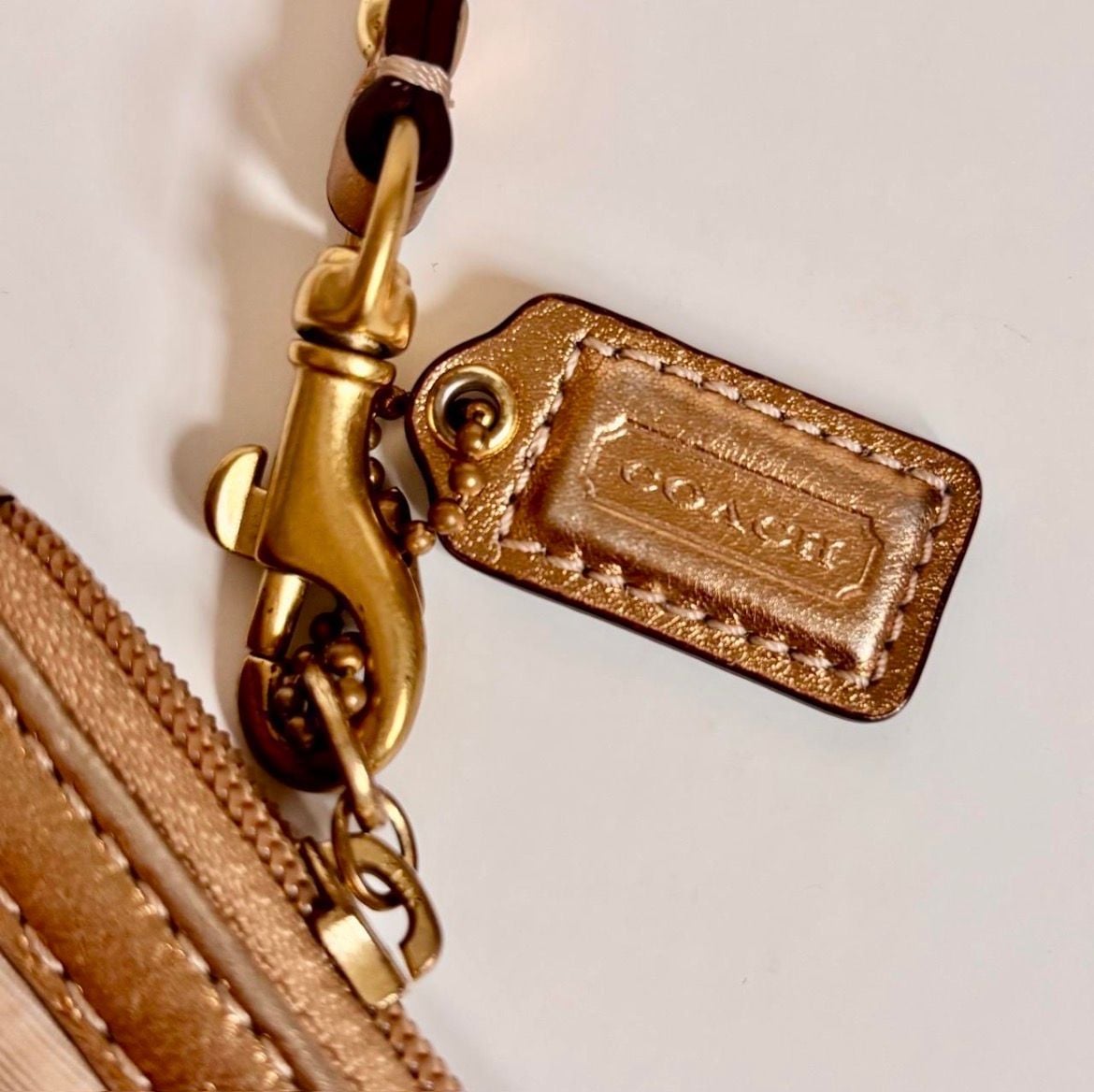 Coach Patchwork Wristlet Multicolor Signature Leather Canvas 4