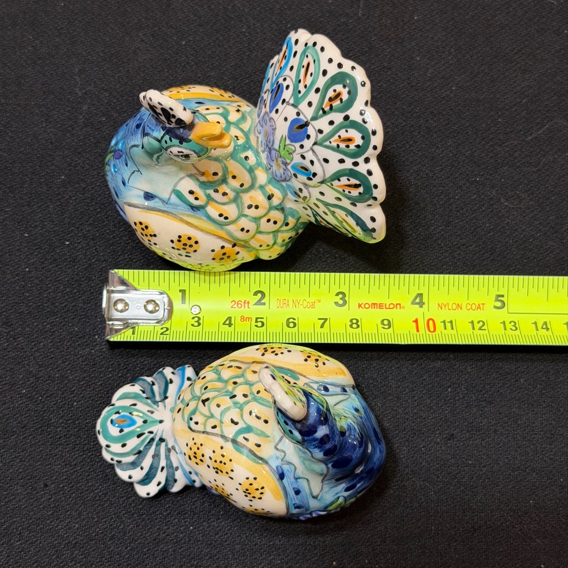 Gorgeous Peacock Salt/Pepper Shaker Set by Heather Goldminc 9