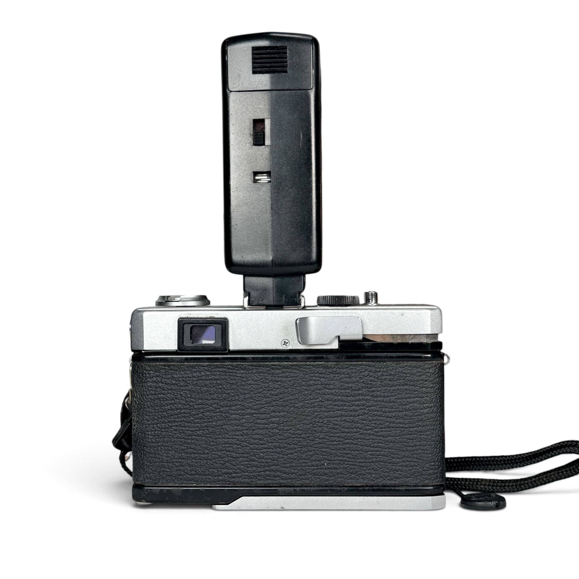 Olympus 35 RC 35mm Rangefinder Film Camera Kit w/ Vivitar Flash Samigon Grip 5