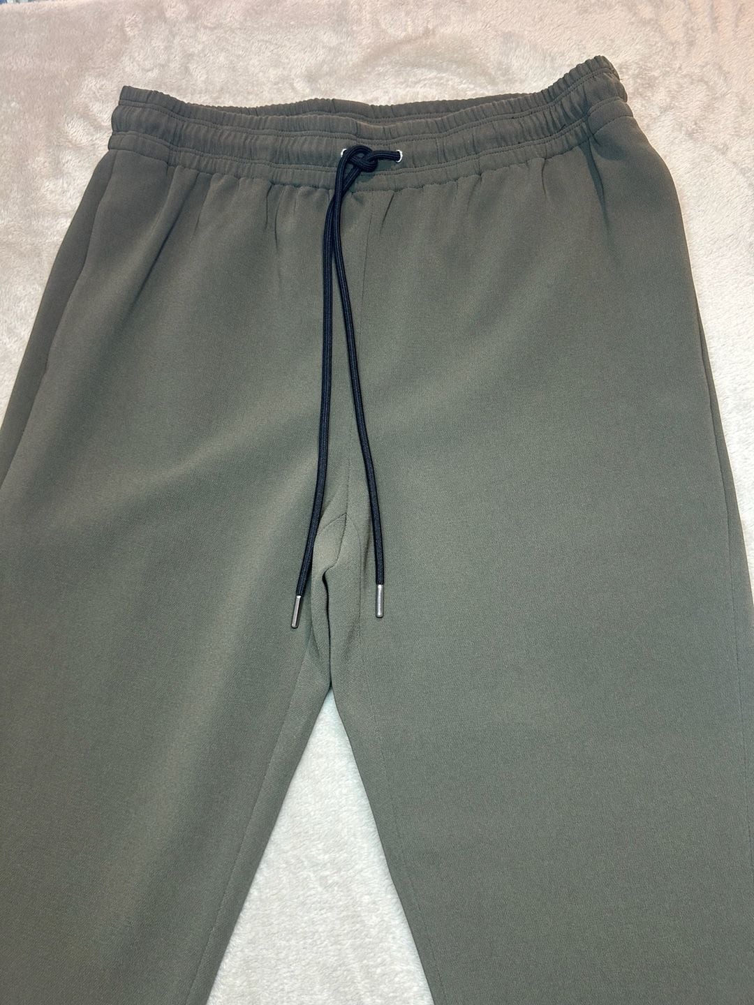 Theory Slit Pull On W Regent Crepe Pants Size 2 Olive Green 3