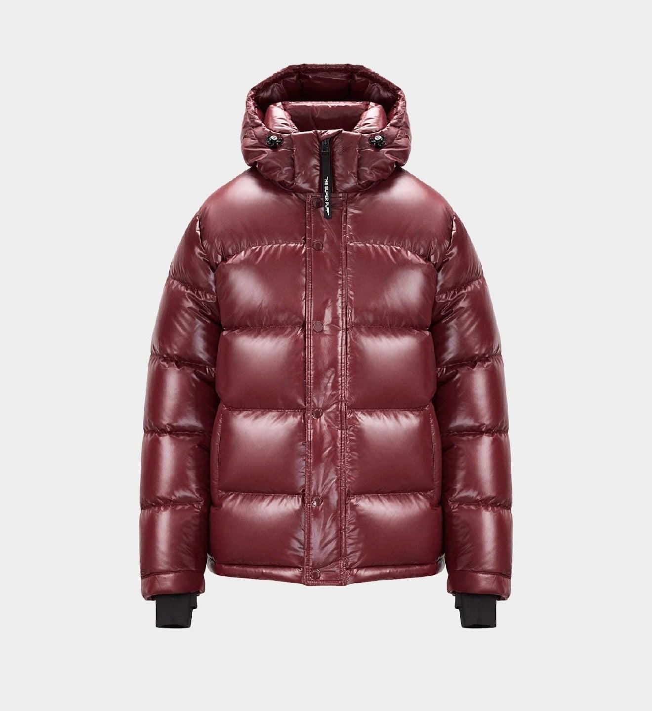 Aritzia The Super Puff Hi-Gloss Jacket burgundy Size Small 2