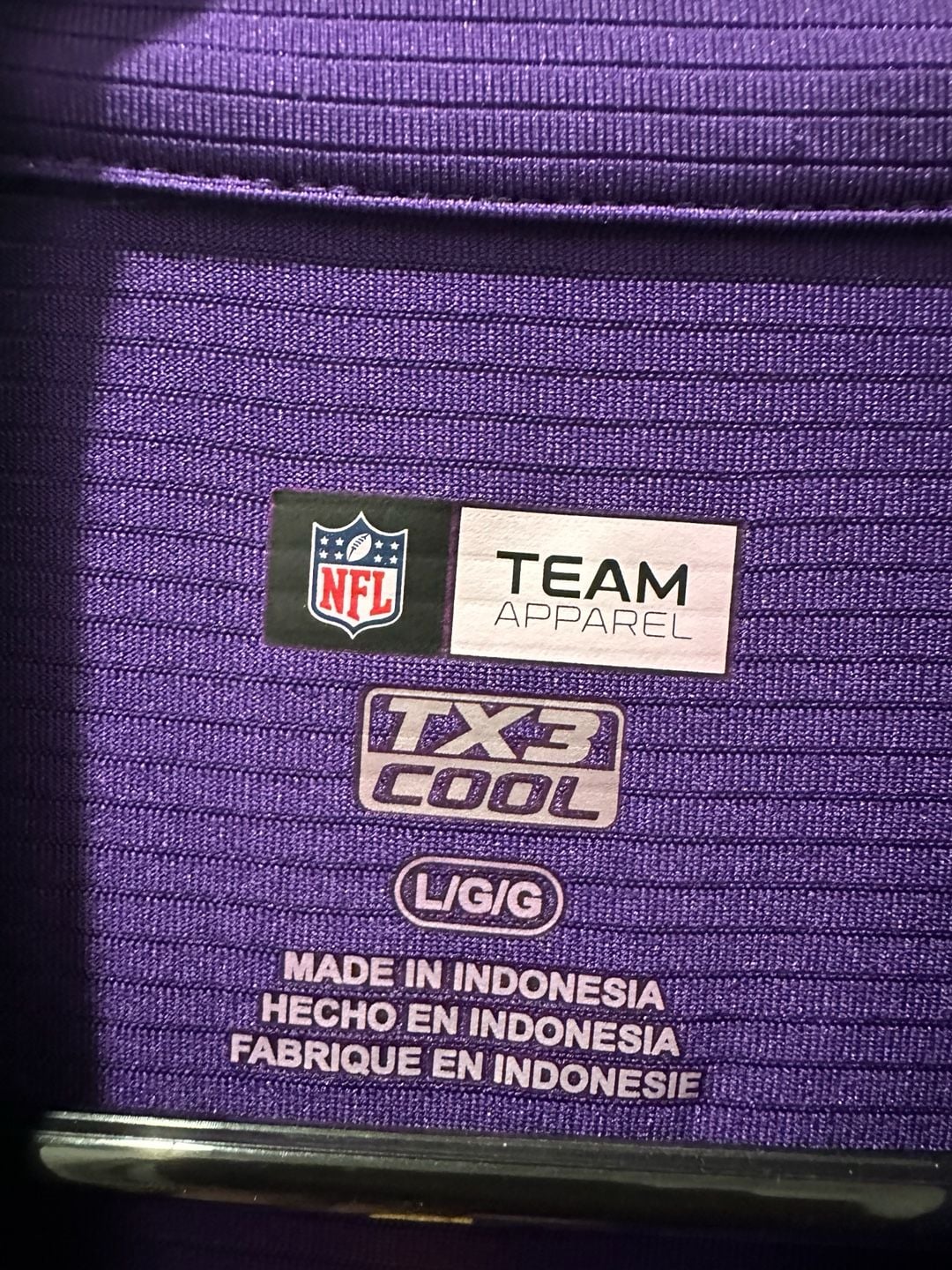 Nike Minnesota Vikings NFL 1/4 Zip Pullover Jacket Purple Gray 5