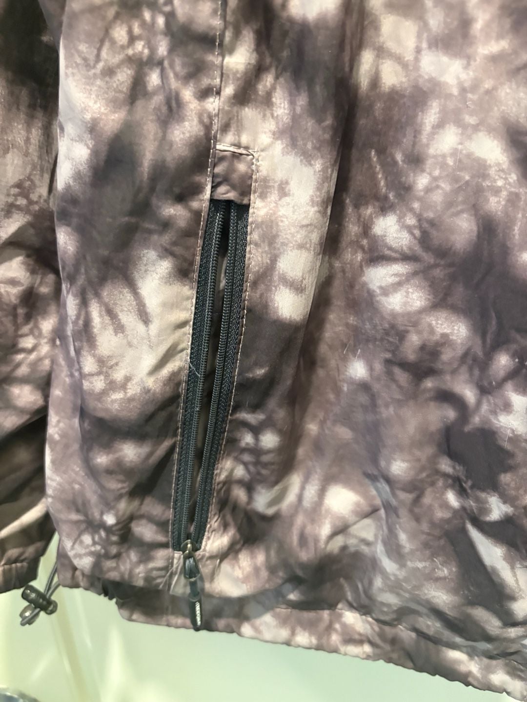 New Balance Zip Jacket Size L Purple Tie Dye Windbreaker 3