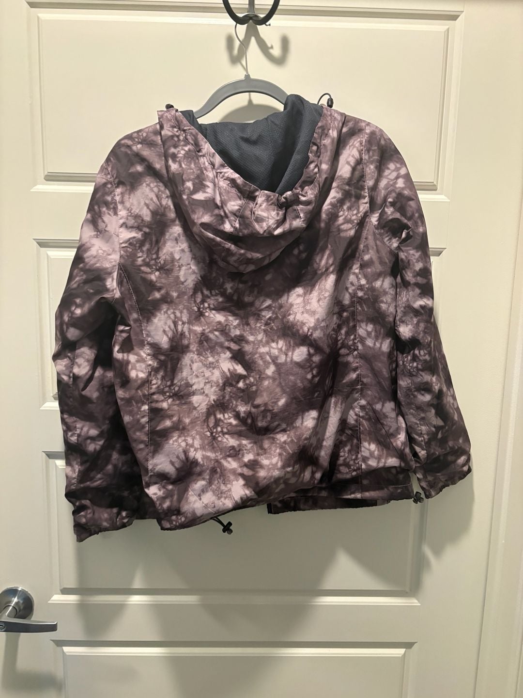 New Balance Zip Jacket Size L Purple Tie Dye Windbreaker 9