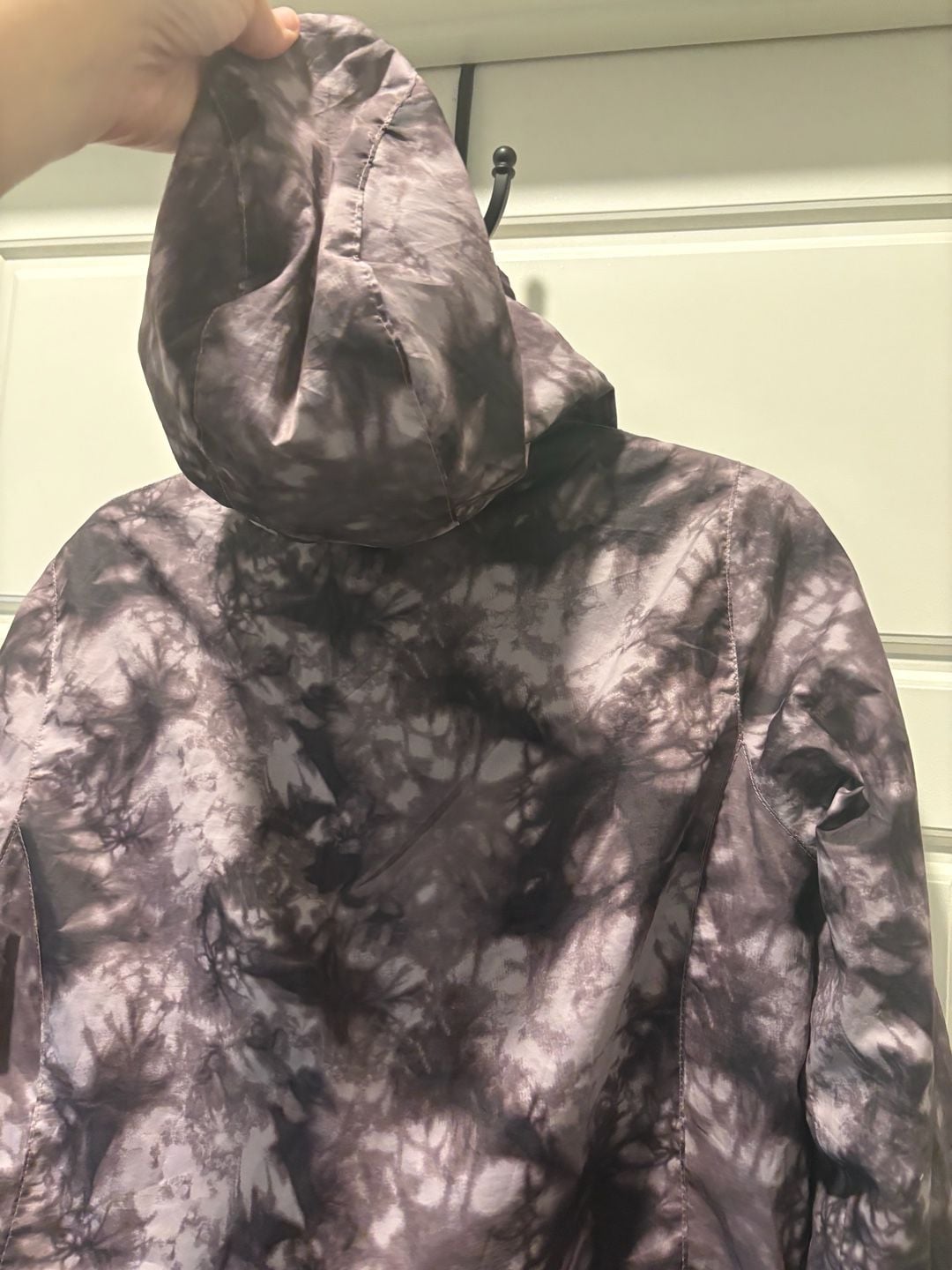 New Balance Zip Jacket Size L Purple Tie Dye Windbreaker 10
