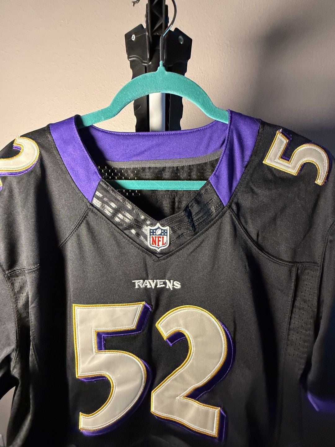 Nike Baltimore Ravens Ray Lewis 52 Jersey Size 48 Black NFL 7