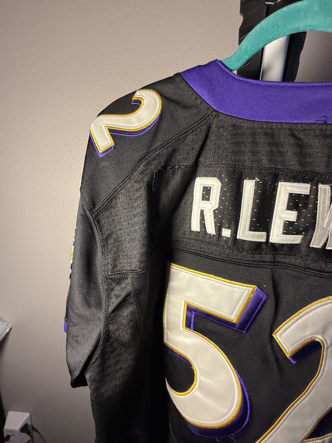Nike Baltimore Ravens Ray Lewis 52 Jersey Size 48 Black NFL 10