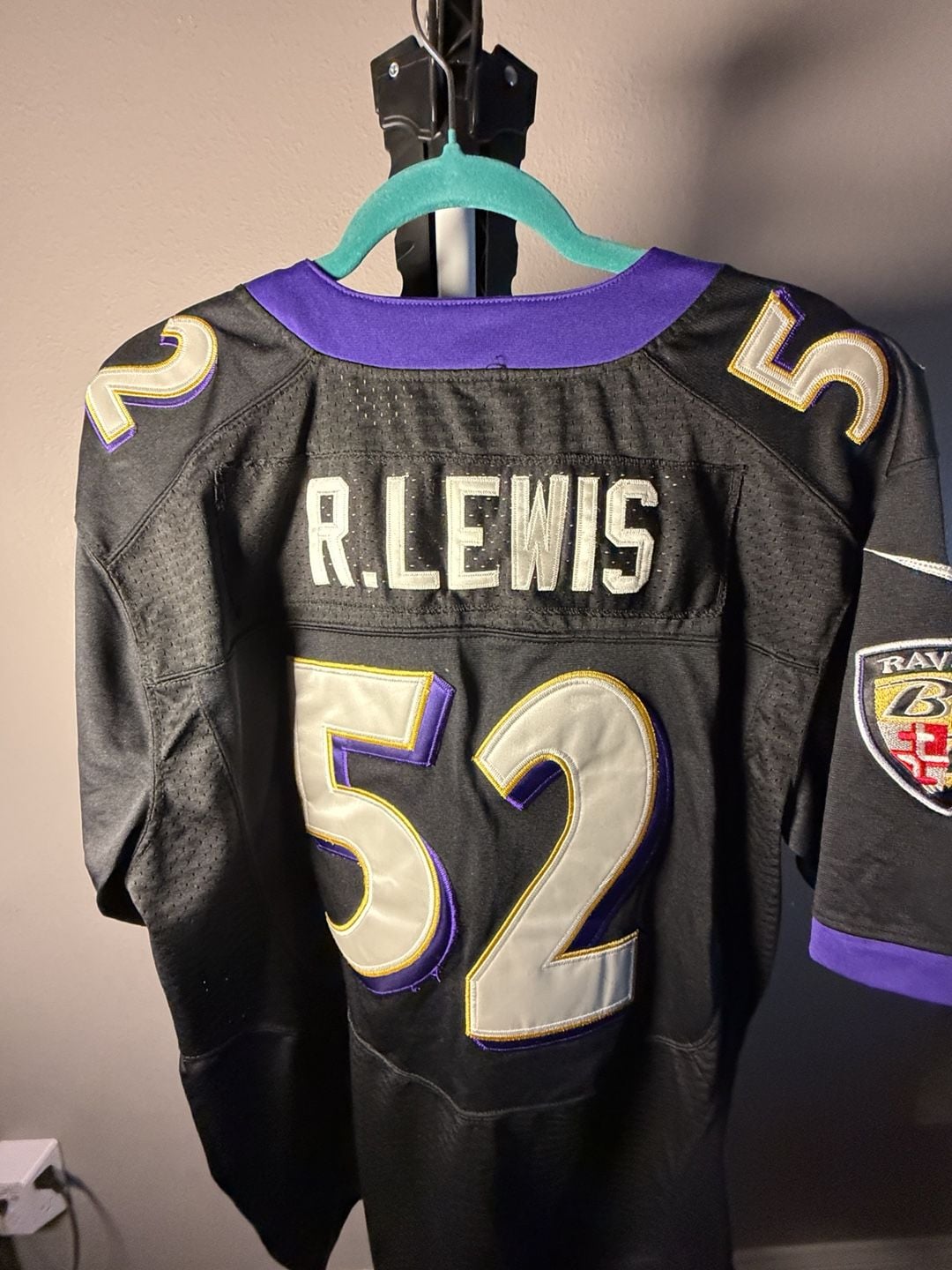 Nike Baltimore Ravens Ray Lewis 52 Jersey Size 48 Black NFL 12