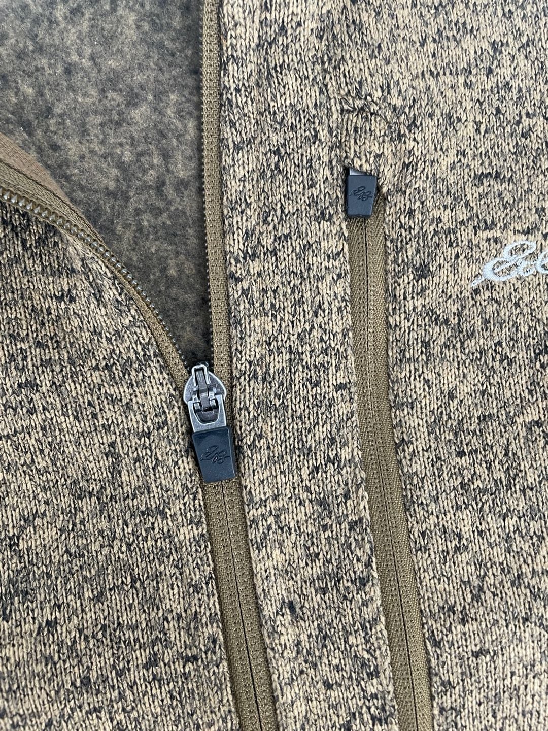 Eddie Bauer Fleece Pullover Size XL Brown 1/4 Zip 5