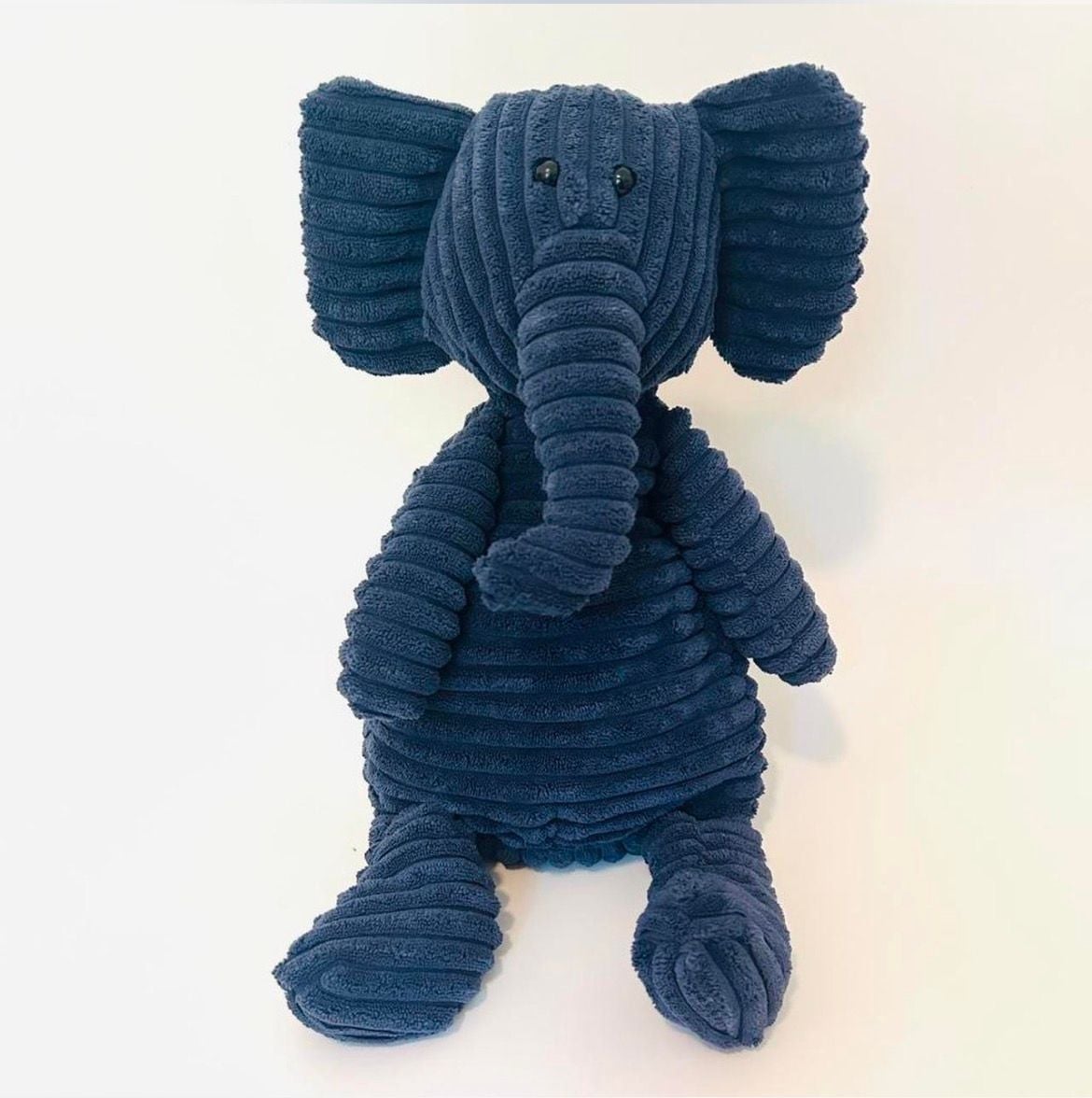 Jellycat Corduroy Blue Elephant Stuffed Animal Plush 1