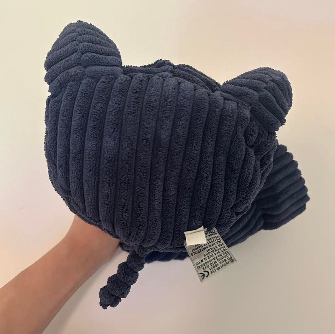 Jellycat Corduroy Blue Elephant Stuffed Animal Plush 5