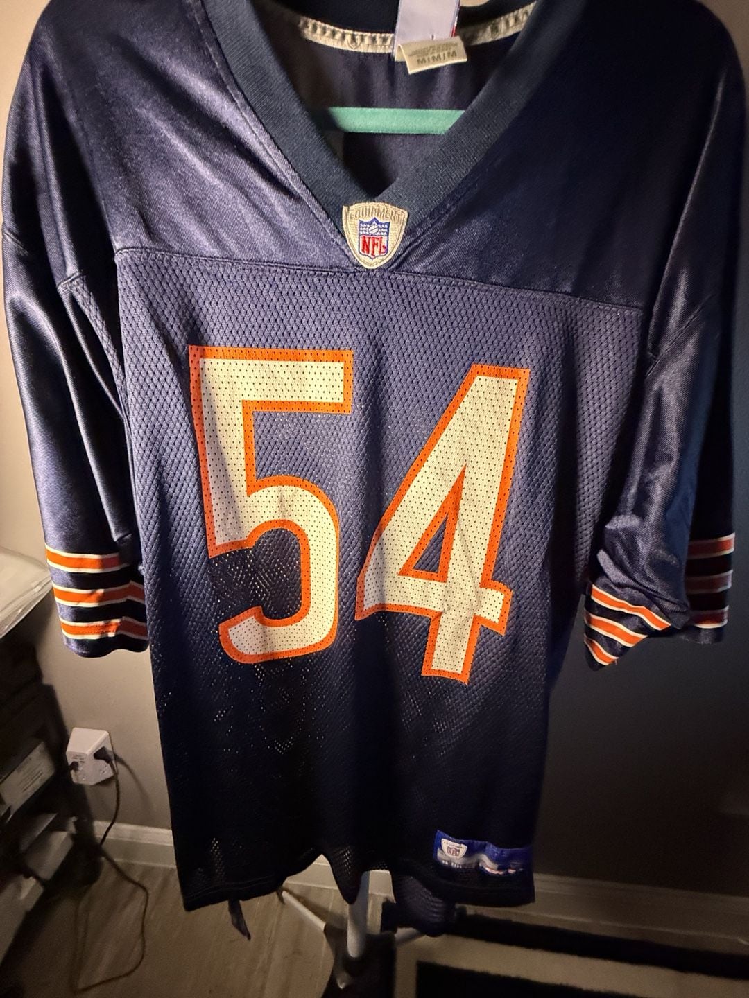 Reebok NFL Equipment Chicago Bears Brian Urlacher 54 Jersey Size M 5
