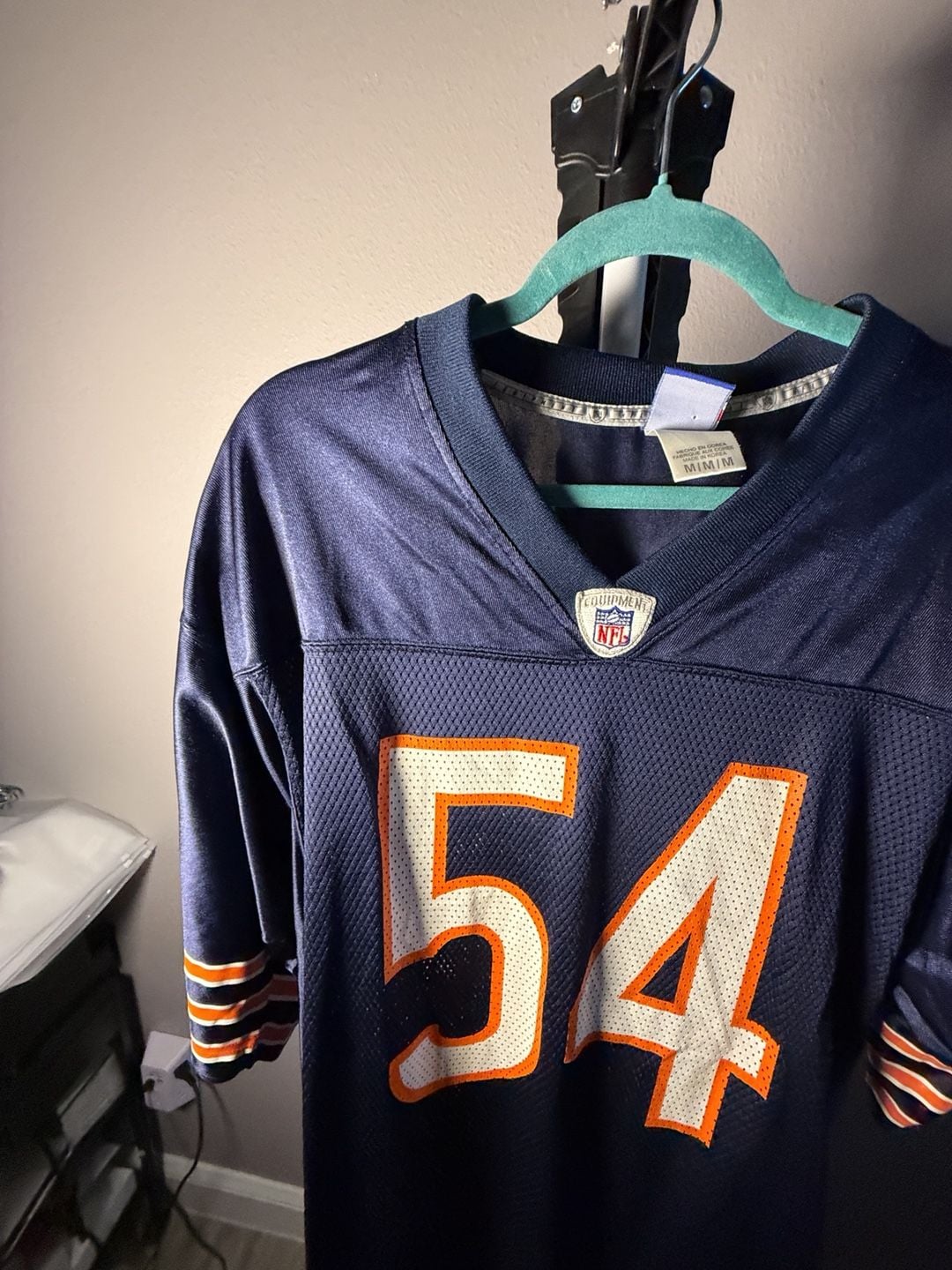 Reebok NFL Equipment Chicago Bears Brian Urlacher 54 Jersey Size M 7