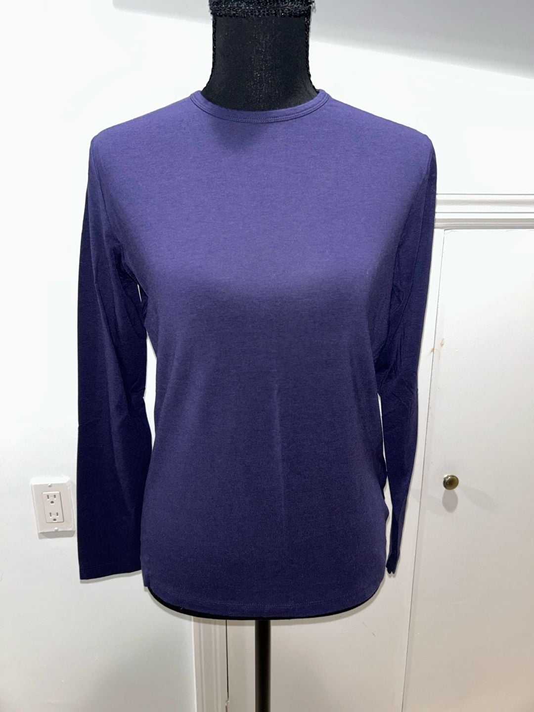 Unbranded Long Sleeve T-Shirt Purple 2