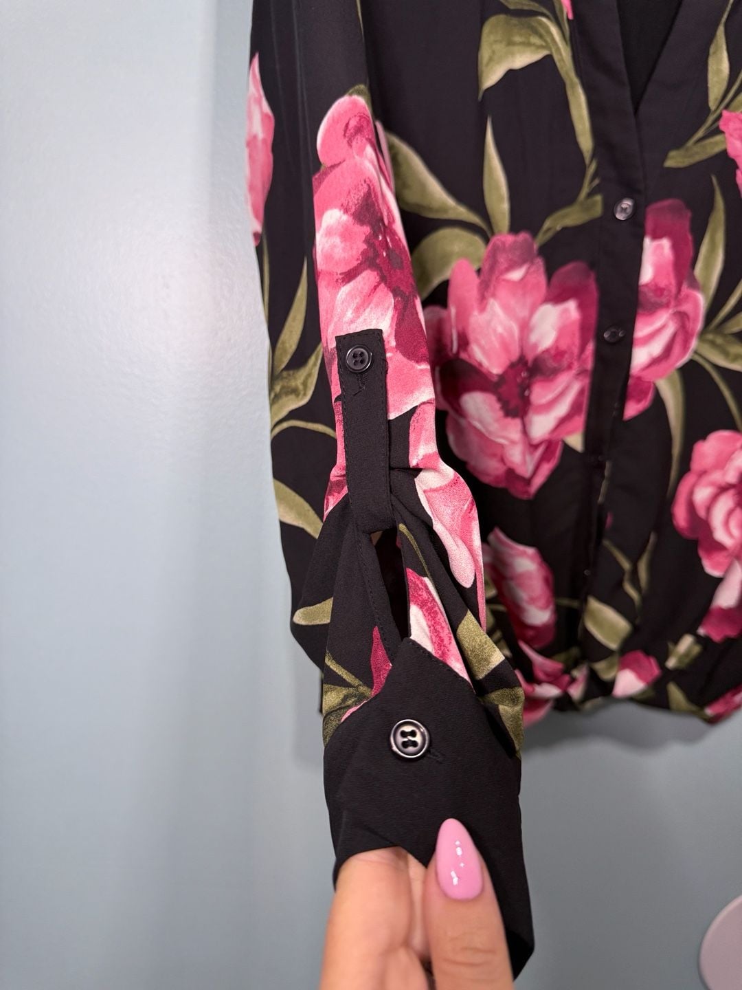INC International Concepts Floral Blouse Size M 3
