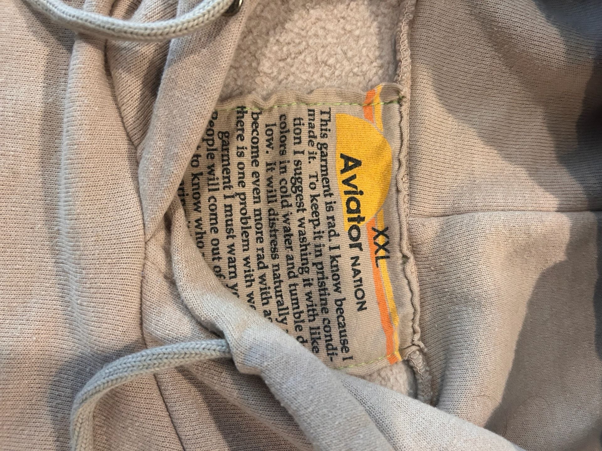 Aviator Nation Surfer Hoodie Vintage tan 6