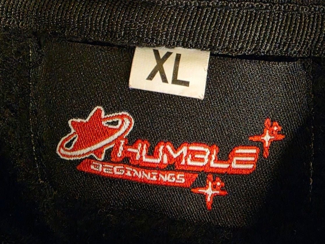 Humble Beginnings Star Zip-Up Hoodie Size XL Black 4
