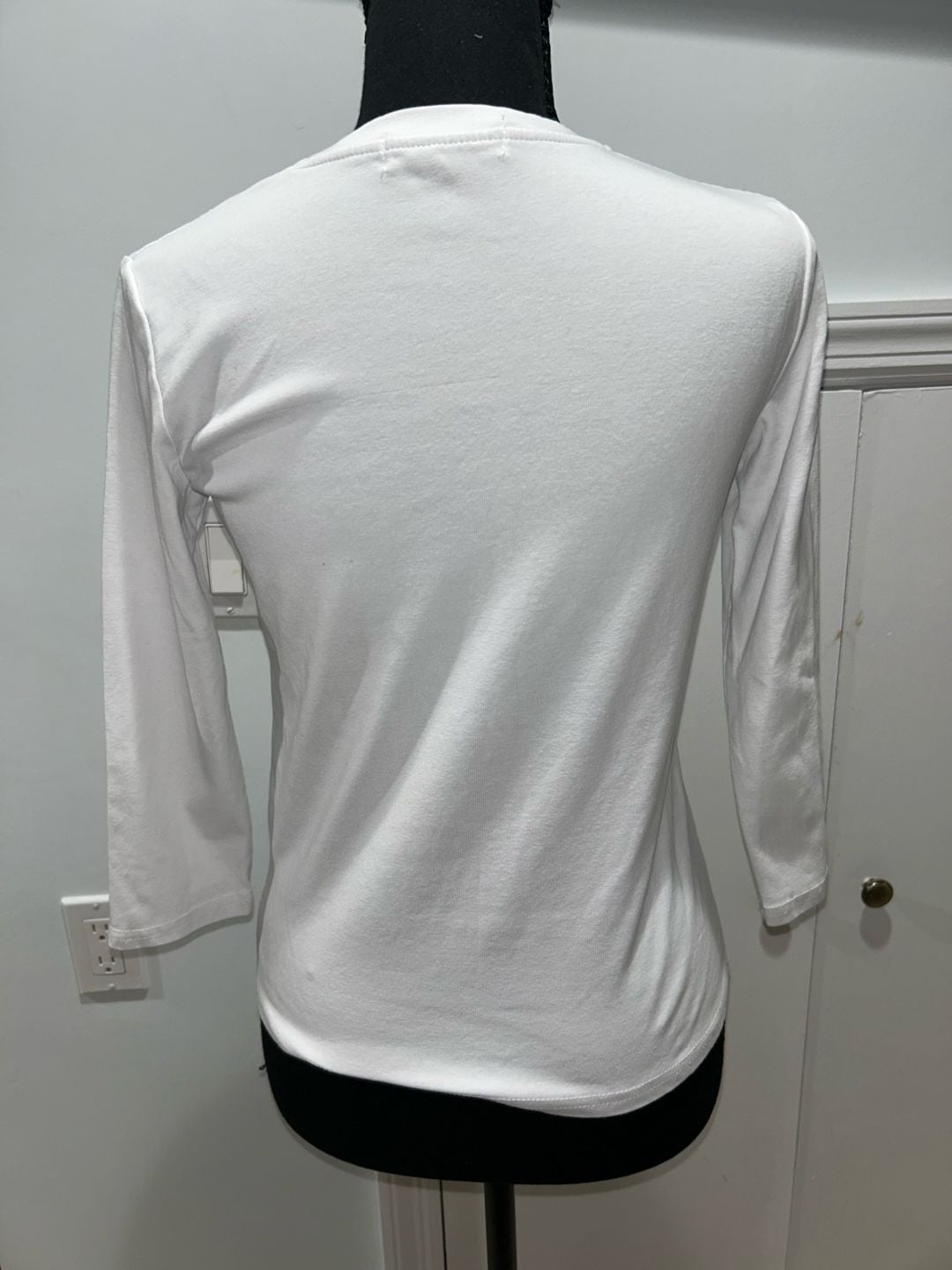 White Long Sleeve T-Shirt 4