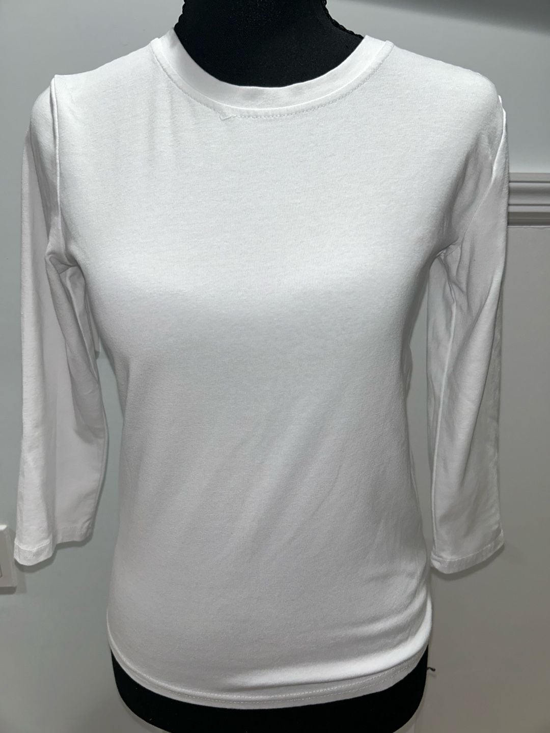 White Long Sleeve T-Shirt 6