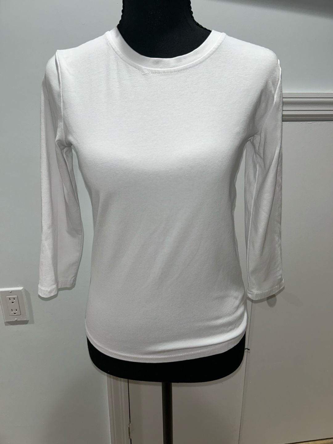 White Long Sleeve T-Shirt 2