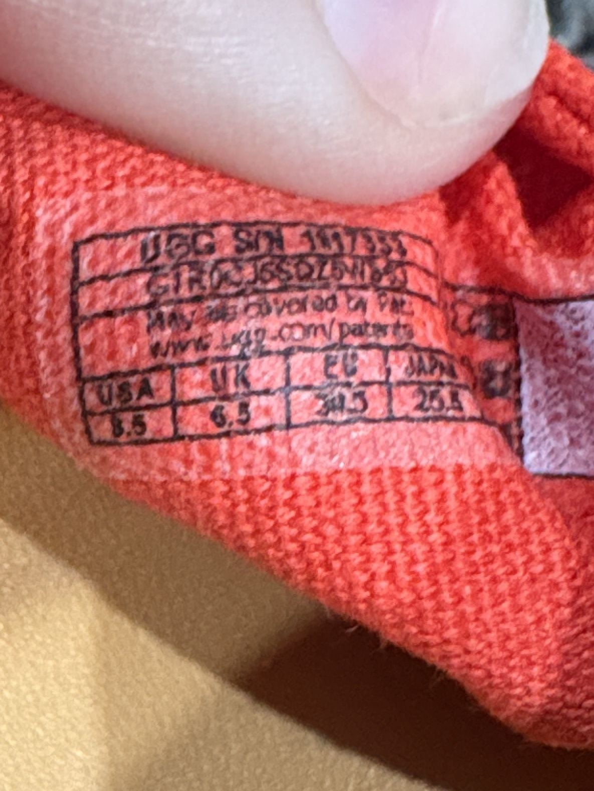 UGG Wedge Espadrille Sandals Size 8.5 Red Canvas Suede Ankle Tie 5