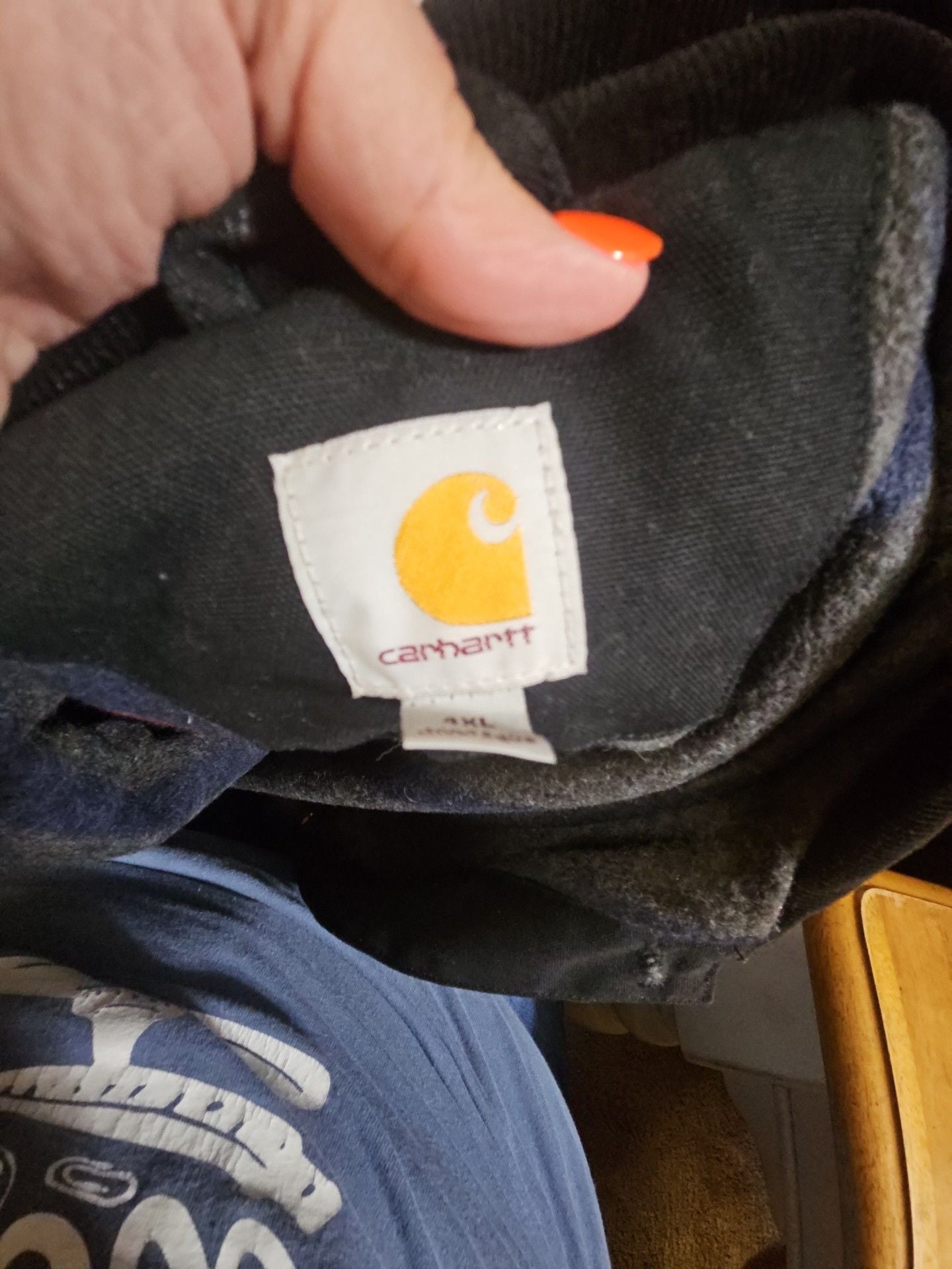 Carhartt Blanket Lined Chore Coat Size 4XL Black Cotton Duck 5