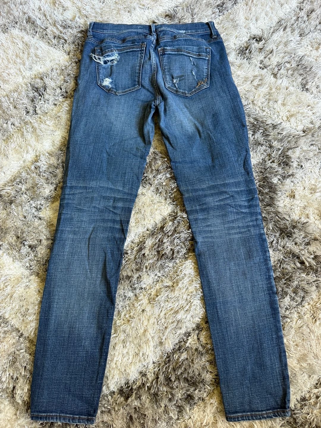 Express Jeans Distressed Skinny Jeans Size 8 4