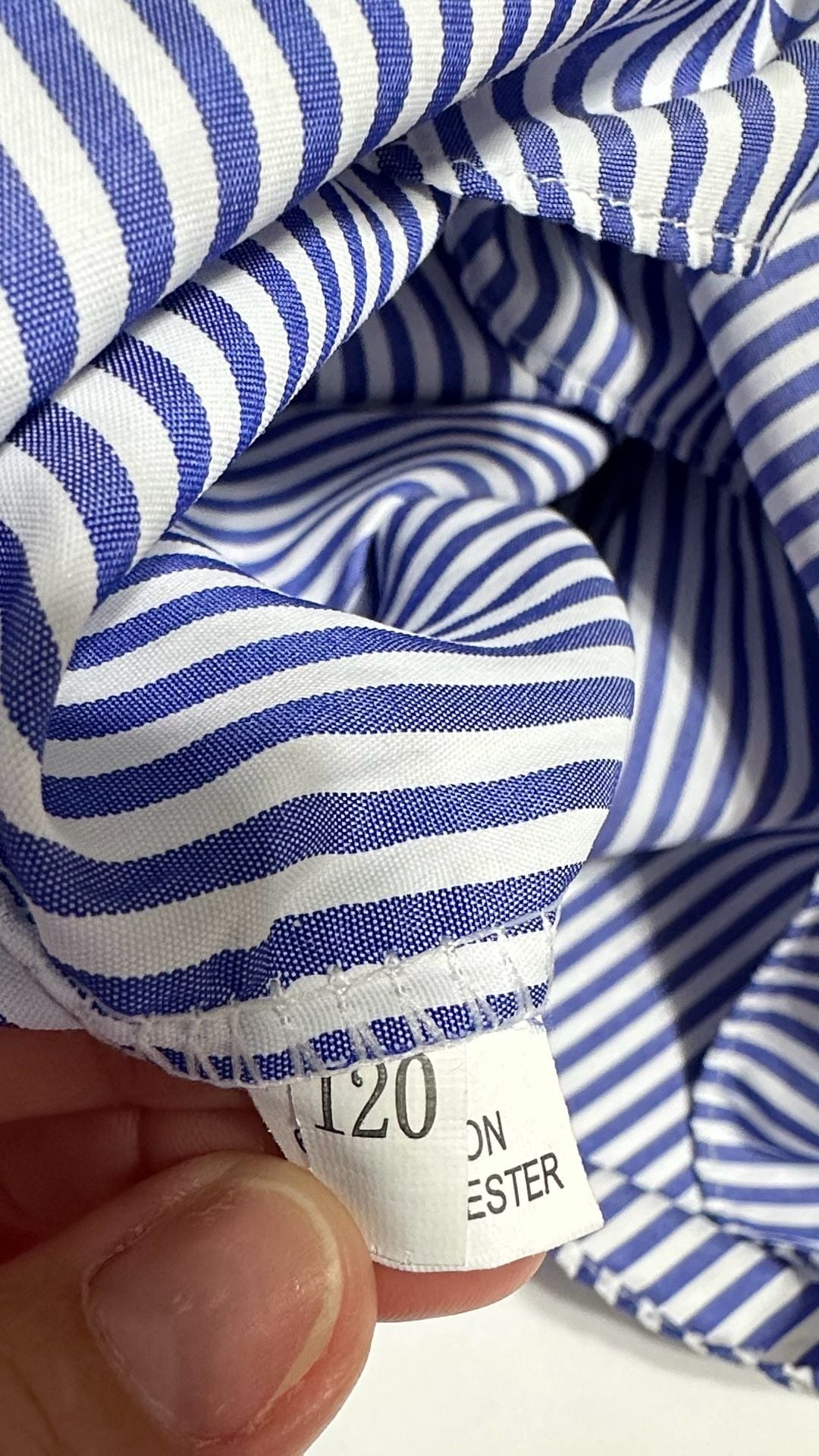 Unbranded Striped Cold Shoulder Dress Size 120 Blue White Bows 4