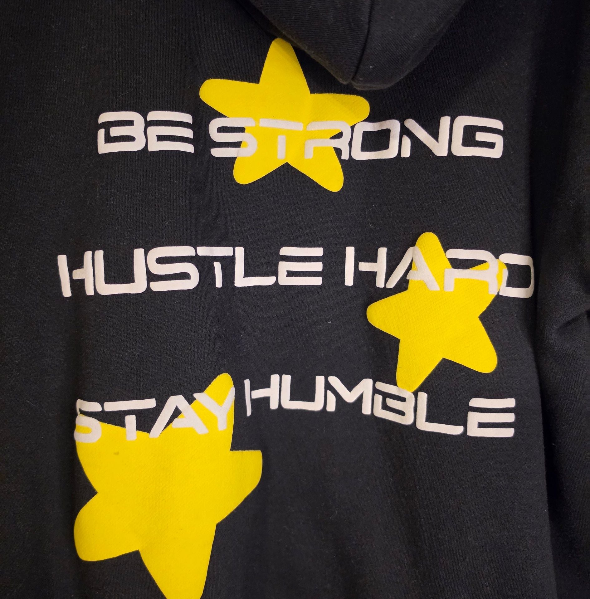 Humble Beginnings Star Zip-Up Hoodie Size XL Black 6