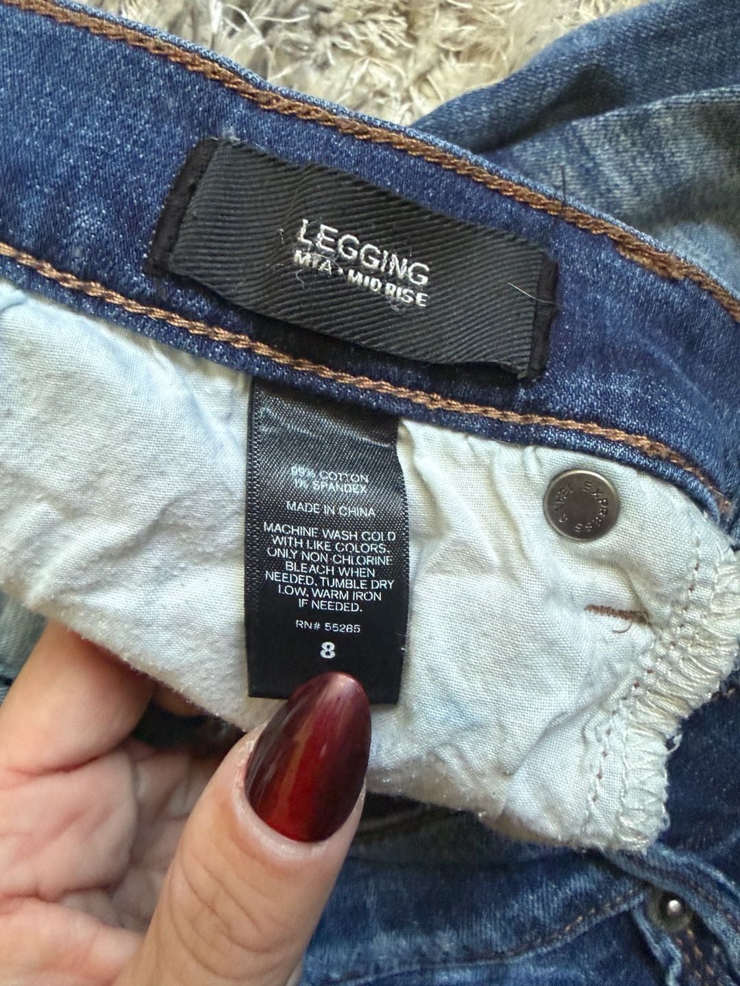 Express Jeans Distressed Skinny Jeans Size 8 3