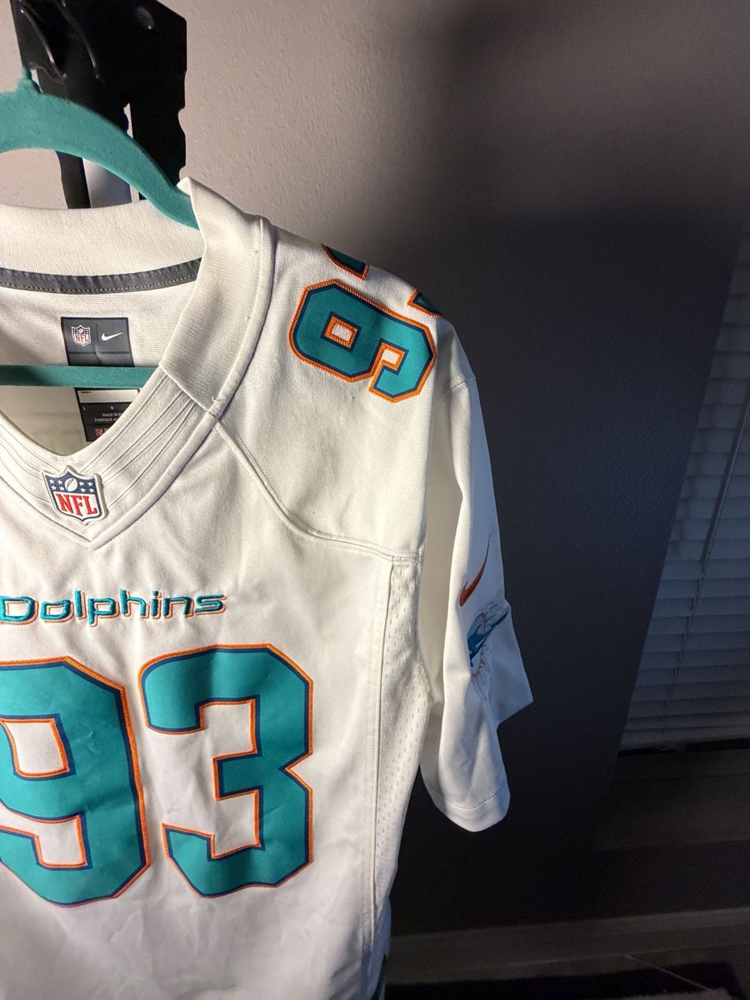 Nike Miami Dolphins Ndamukong Suh 93 Jersey Size L White 5