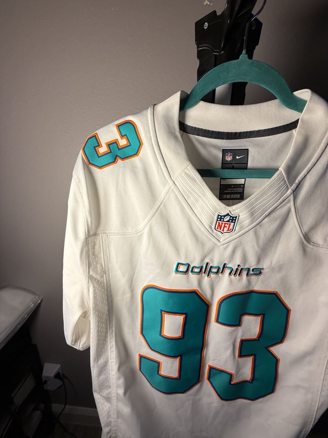 Nike Miami Dolphins Ndamukong Suh 93 Jersey Size L White 6