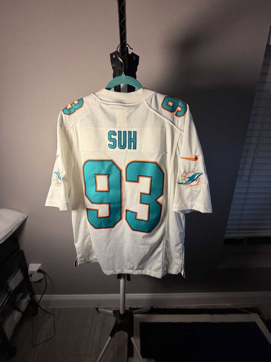 Nike Miami Dolphins Ndamukong Suh 93 Jersey Size L White 8