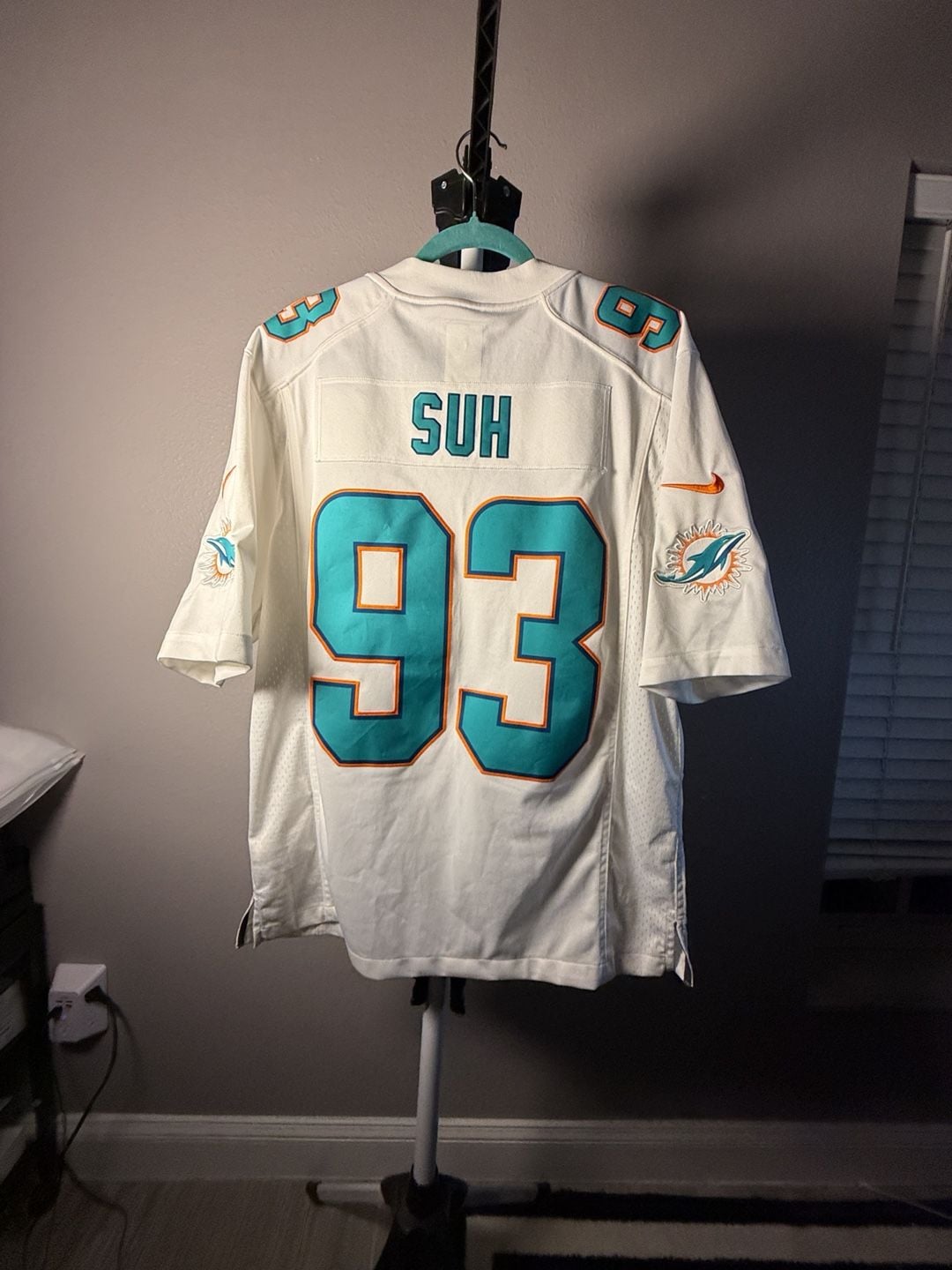 Nike Miami Dolphins Ndamukong Suh 93 Jersey Size L White 9