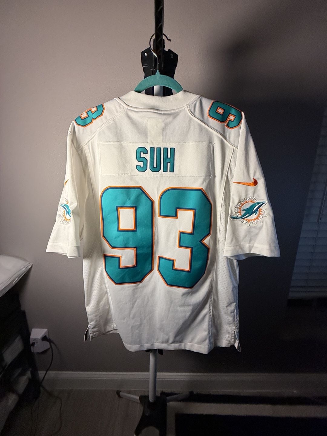 Nike Miami Dolphins Ndamukong Suh 93 Jersey Size L White 12