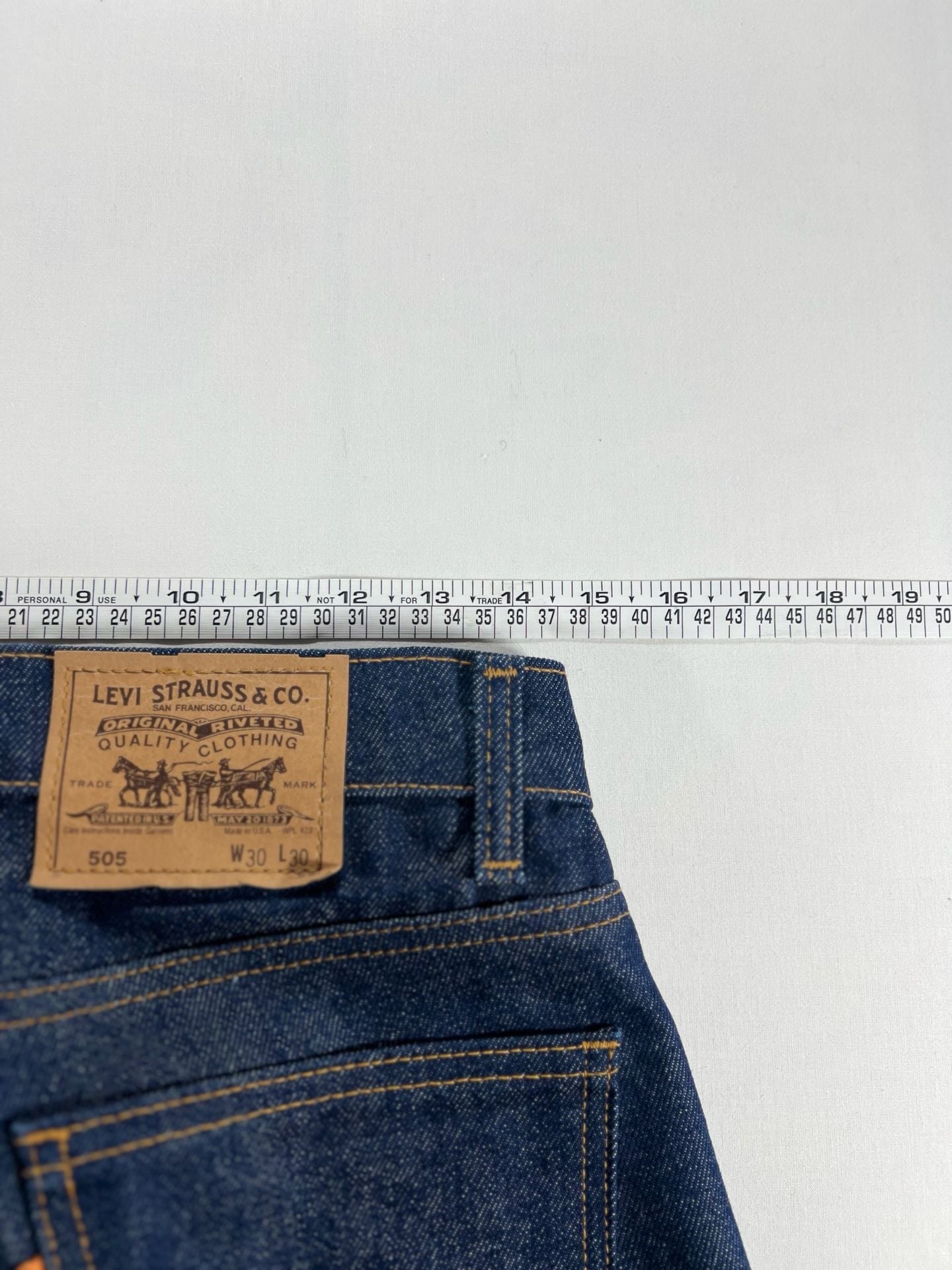 Levi's 505 Straight Jeans W30 L30 Dark Wash Denim 6