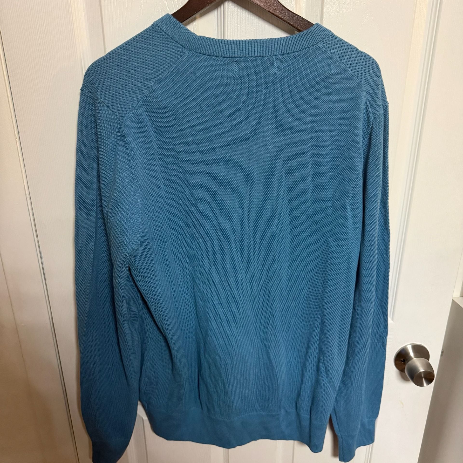 Brooks Brothers Supima Cotton Crewneck Sweater Blue XL Men’s Pullover 4