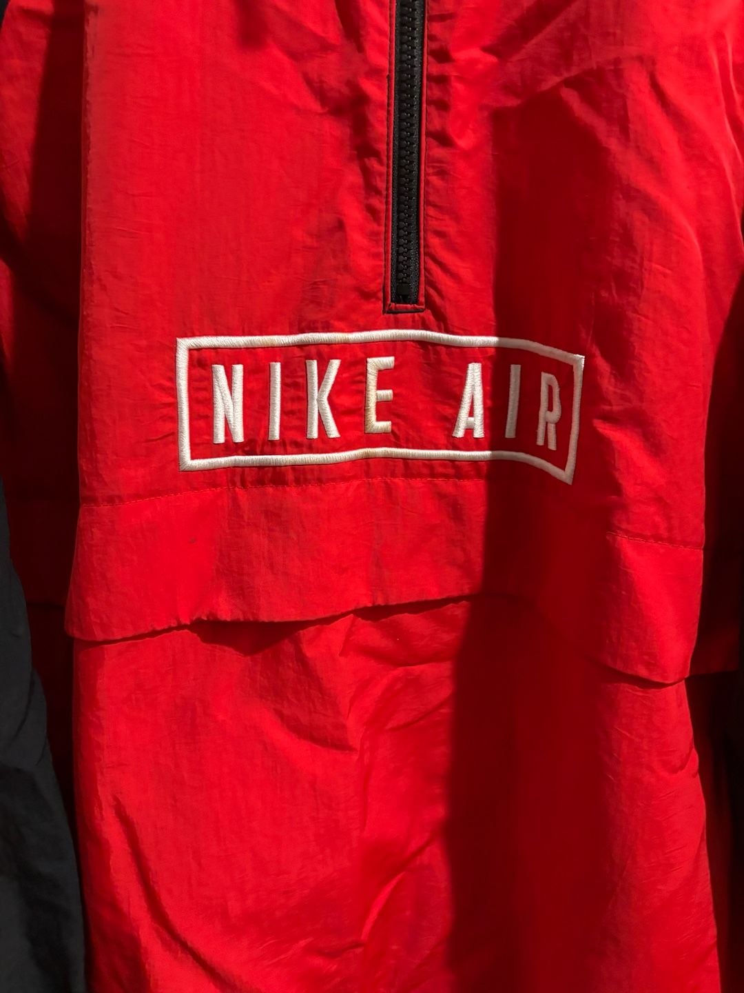 Nike Air Anorak Jacket Black Red Size L 3
