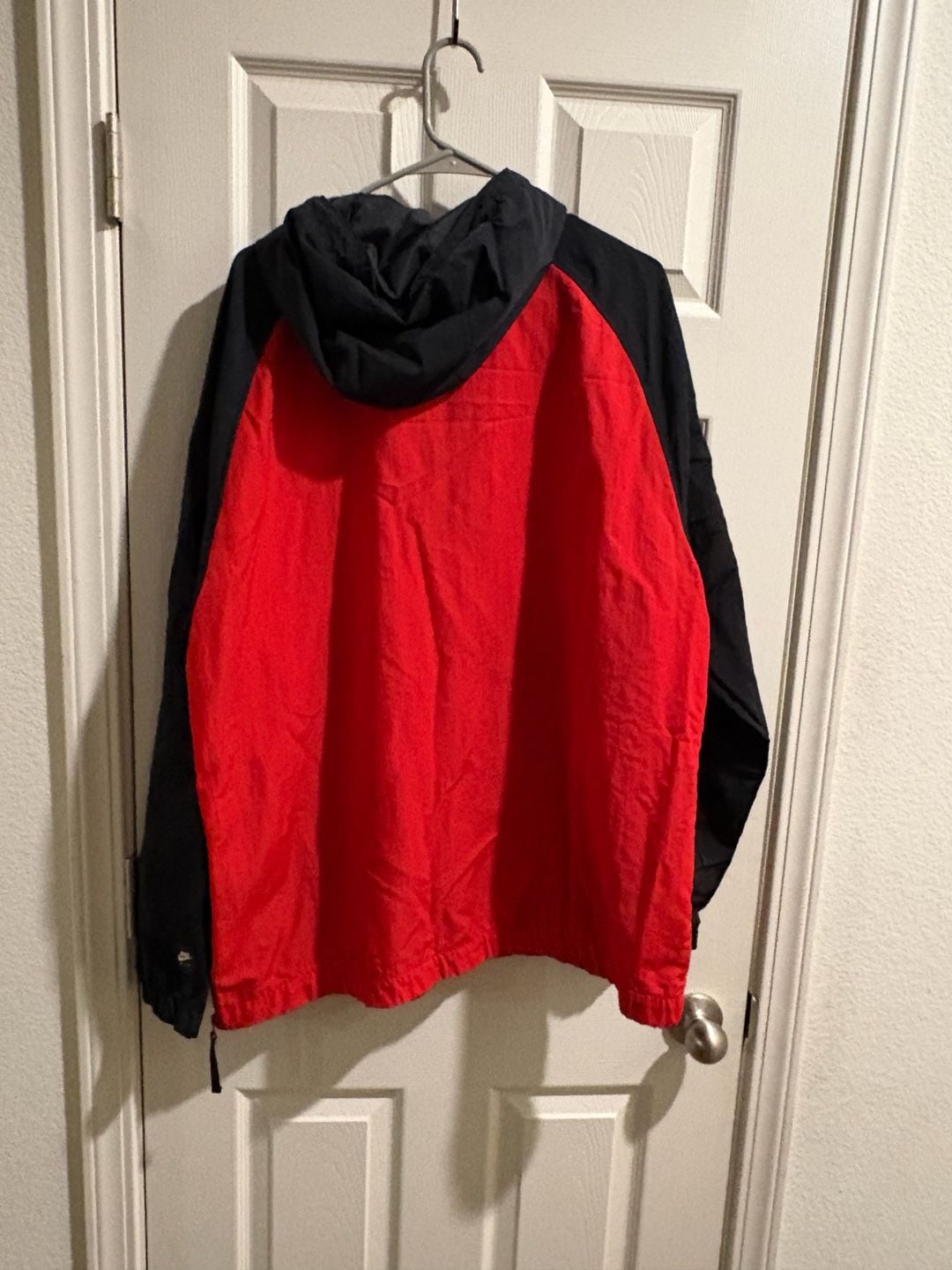 Nike Air Anorak Jacket Black Red Size L 5