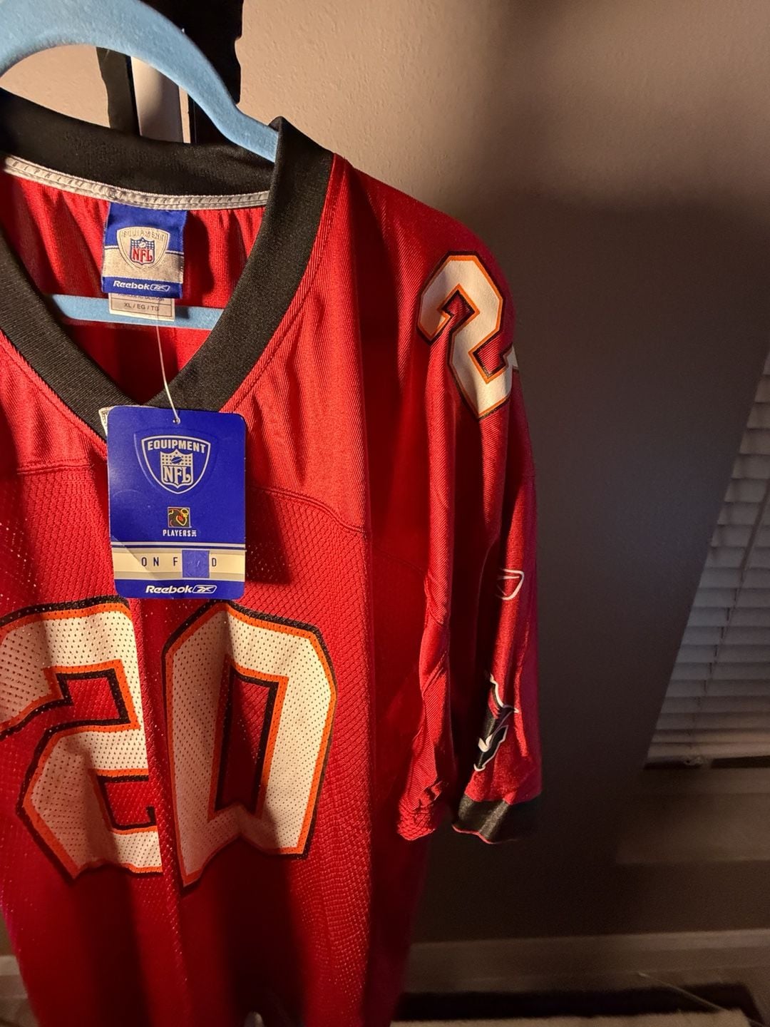 Reebok Tampa Bay Buccaneers Ronde Barber 20 NFL Jersey Size XL 5